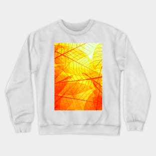 Sunset Leaf Gold and Red Crewneck Sweatshirt